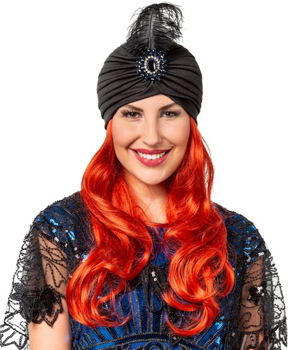 Damen turban schwarz - damen,
