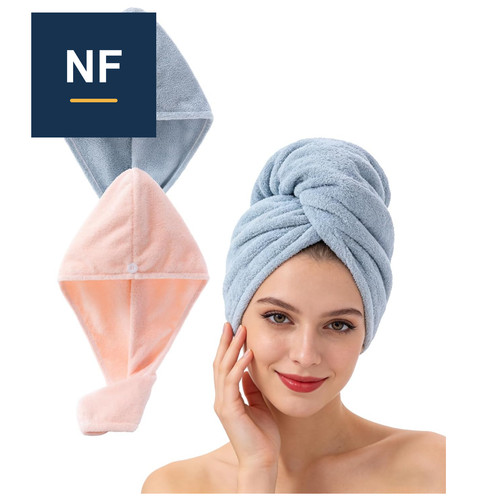 Haarturban mikrofaser 2er set - haarturban, 2er-set