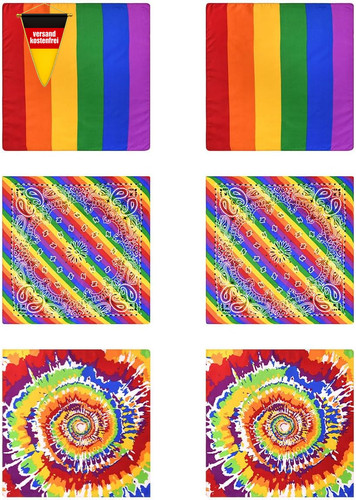 Regenbogen turban set stück - 6,