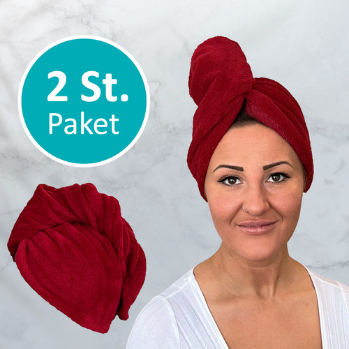 Haarturban mikrofaser - 2x,