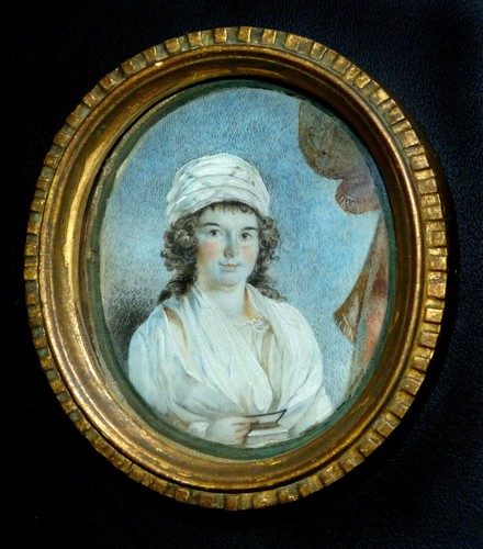 Antique portrait miniatur - antique, 18