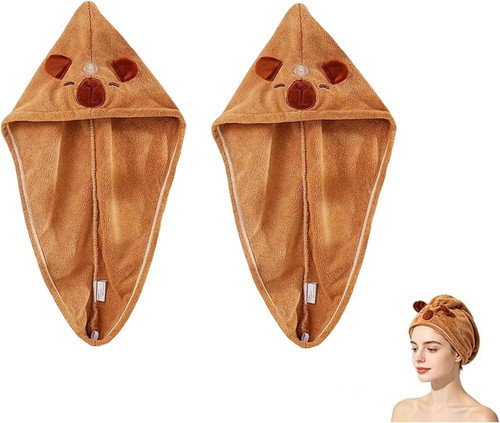 2er set capybara - capybara, haarturban